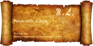 Meurath Lina névjegykártya